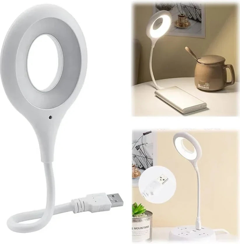 USB Reading Light Voice Control Lamp Voice Activated Lamp Smart Voice Small Table Lamp for Home Learning and Office