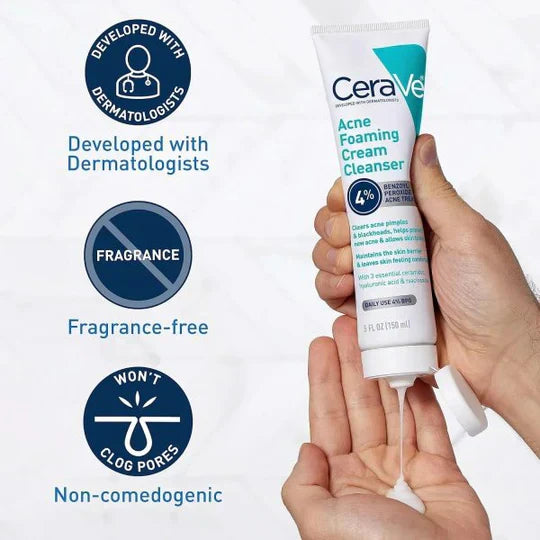 Cerave 4-in-1 Skincare Kit β Night Cream, Sunblock, Cleanser & Serum for Radiant Skin | Free Delivery