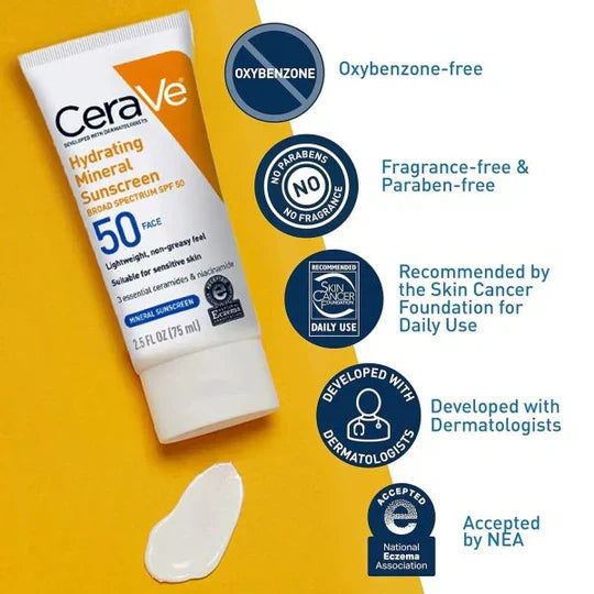 Cerave 4-in-1 Skincare Kit β Night Cream, Sunblock, Cleanser & Serum for Radiant Skin | Free Delivery