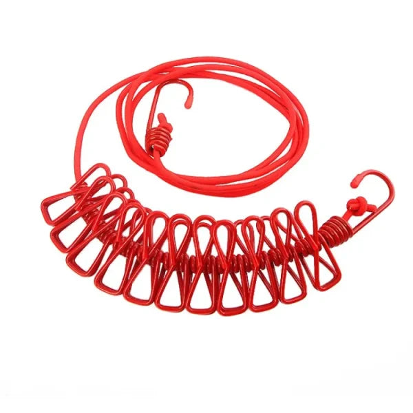 Clip & Hang 185cm Portable Clothesline β Windproof & Travel-Friendly
