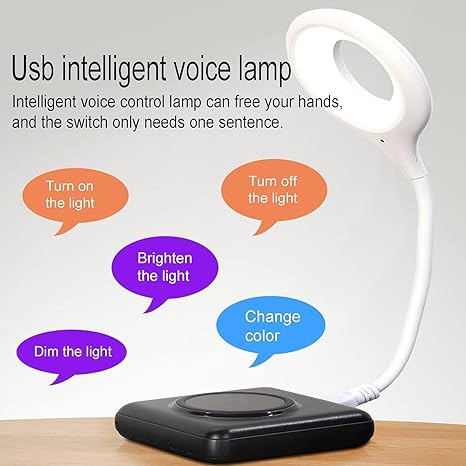 USB Voice Control Reading Lamp β Smart LED Table Light for Home and Office